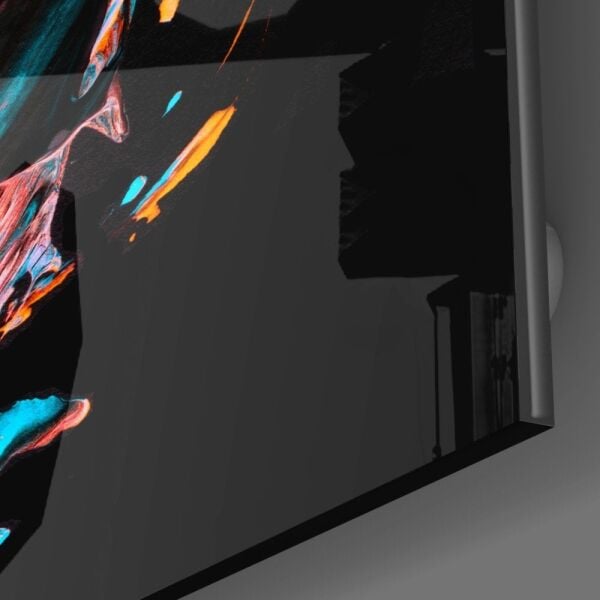 Kırmızının Dansı Cam Tablo