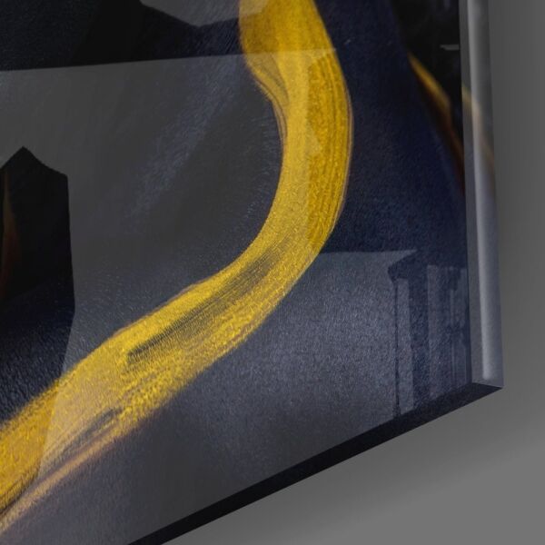 Altın Kadın Cam Tablo