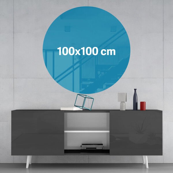 Kişiye Özel Cam Tablo 100x100 cm (Yuvarlak)