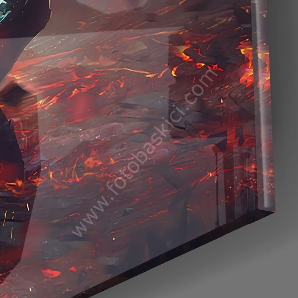 Darth Vader Vs Ahsoka Tano Cam Tablo 70x110 cm