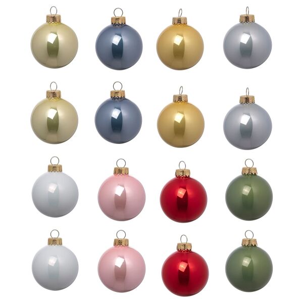 Ağaç Süsü Karışık Renkler 6 cm 16 Adet