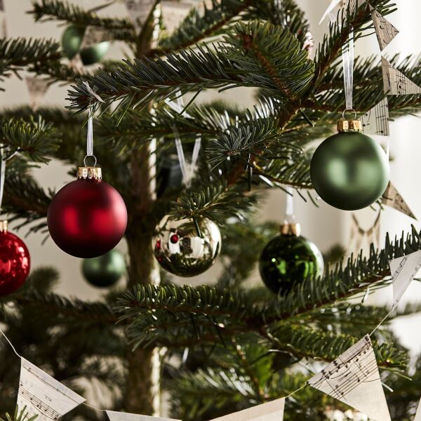 Ağaç Süsü Karışık Renkler 6 cm 20 Adet