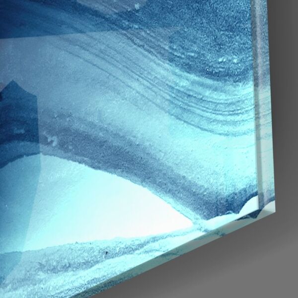 Mavi Huzur Cam Tablo