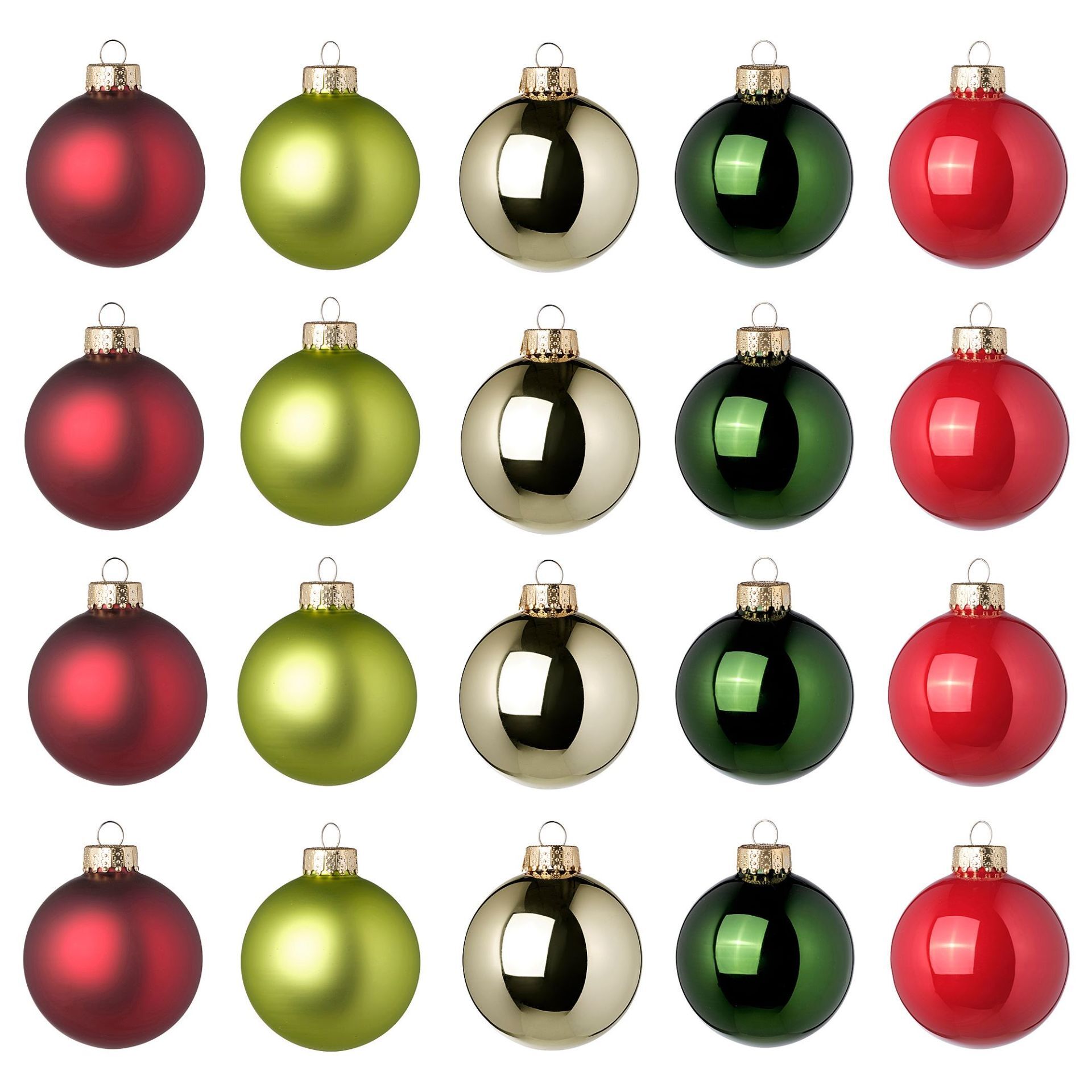 Ağaç Süsü Karışık Renkler 6 cm 20 Adet