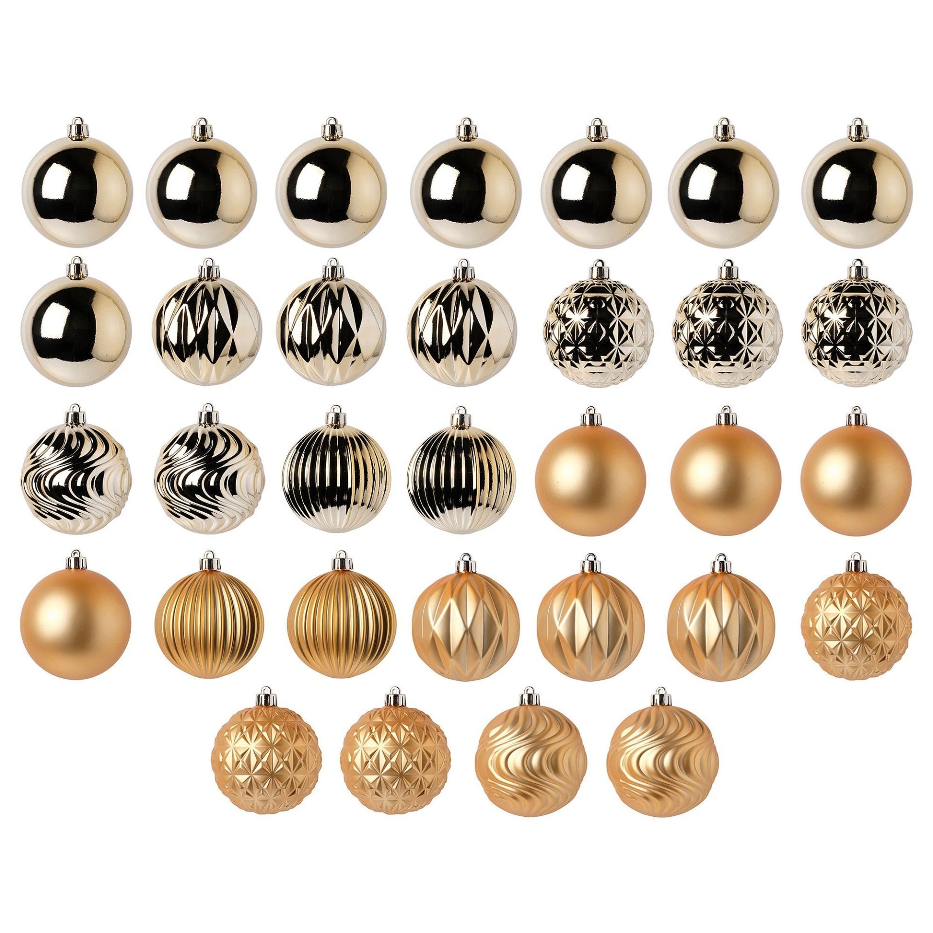 Ağaç Süsü Gold 8 cm 32 Adet