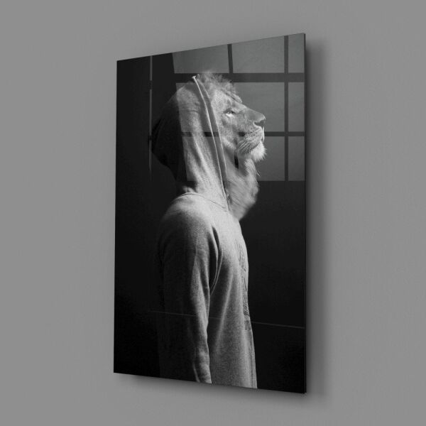 Aslan Kafa Cam Tablo