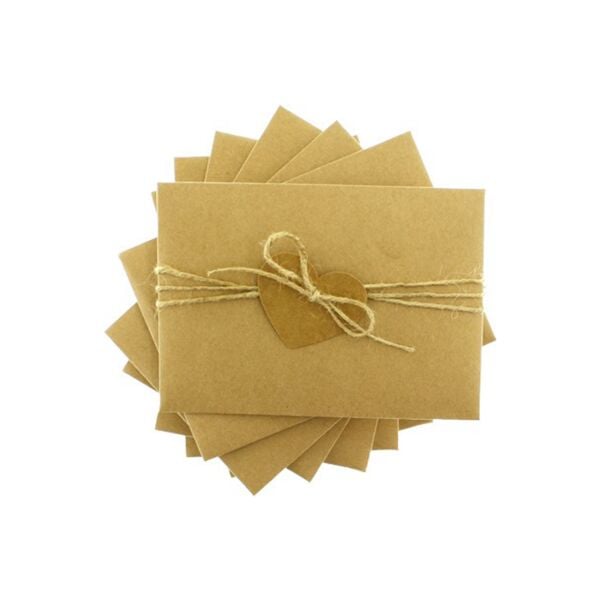 Kraft Kalpli ve İpli Kraft Zarf 10,5x15,5 cm