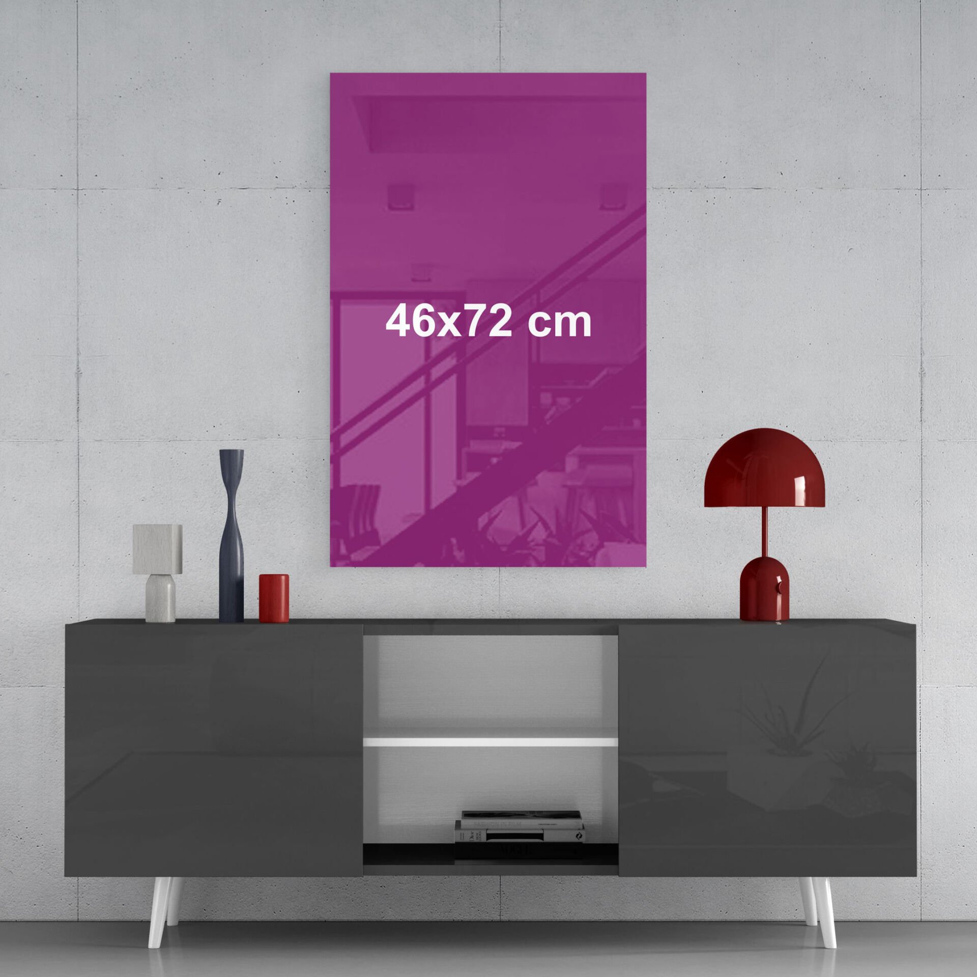 Kişiye Özel Cam Tablo 46x72 cm (Dikey)