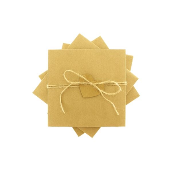 Kraft Kalpli ve İpli Kraft Zarf 15x15 cm