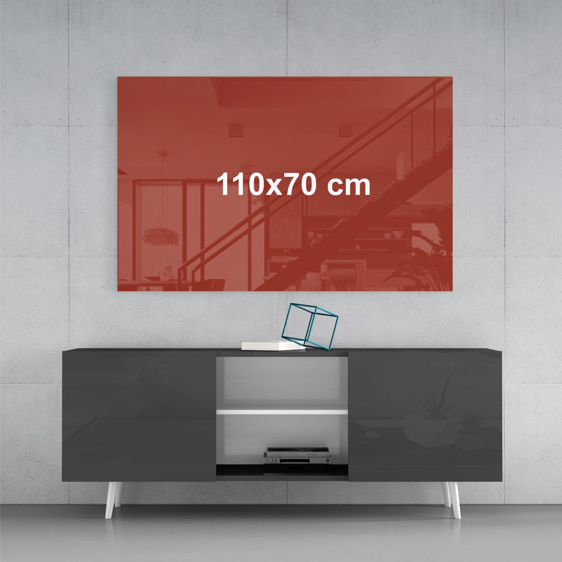 Kişiye Özel Cam Tablo 110x70 cm (Yatay)