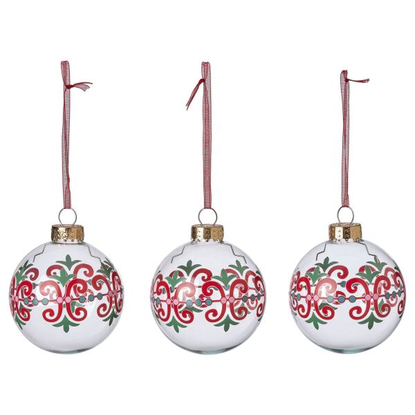 Ağaç Süsü Karışık Renkler 7 cm 3 Adet