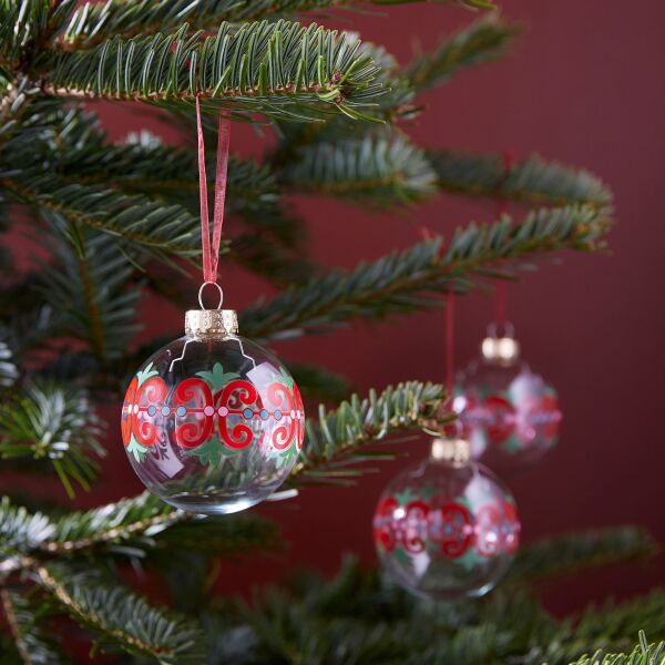 Ağaç Süsü Karışık Renkler 7 cm 3 Adet