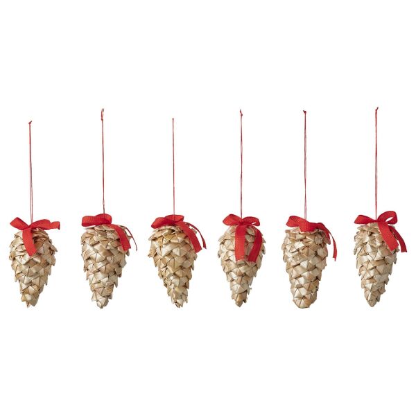 Ağaç Süsü Saman 7 cm 6 Adet