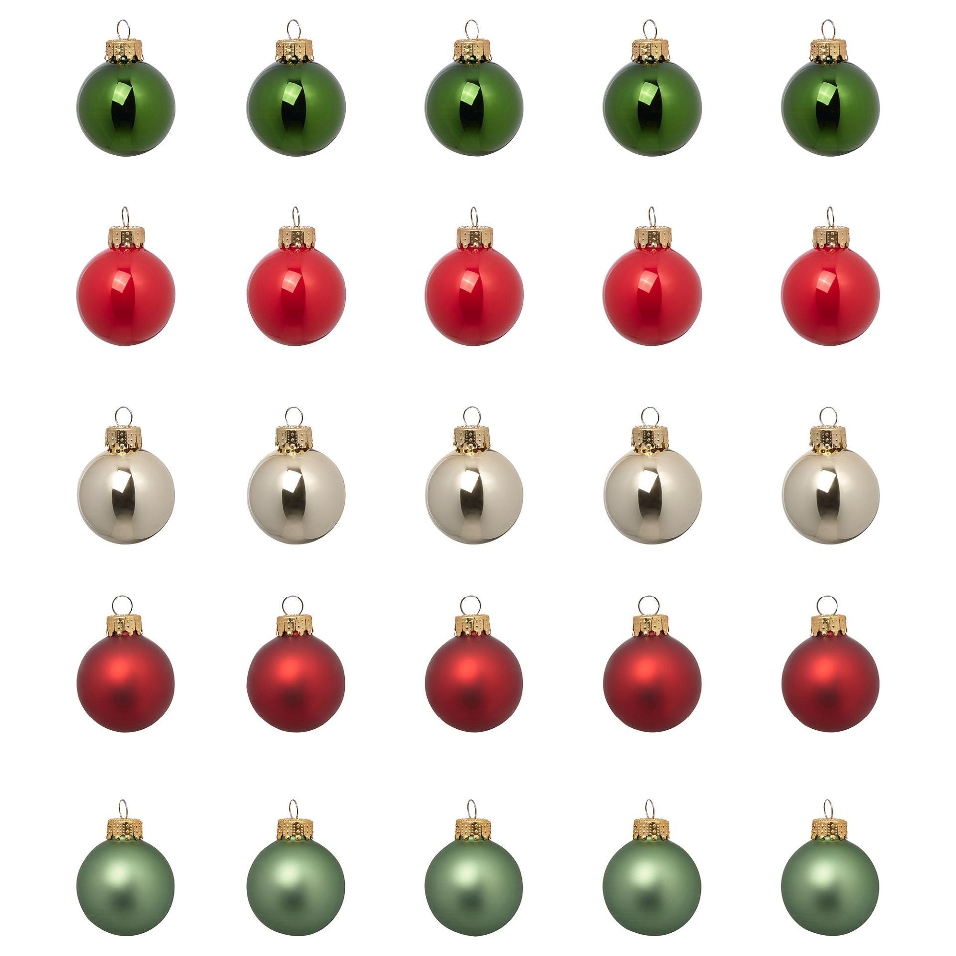 Ağaç Süsü Karışık Renkler 3,5 cm 25 Adet