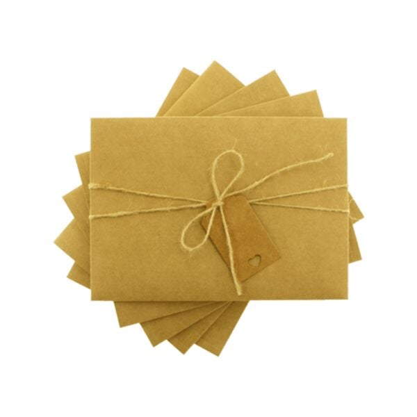 Kraft Etiketli ve İpli Kraft Zarf 13x18 cm