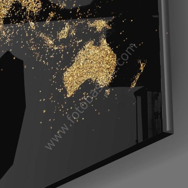 Dünya Haritası Cam Tablo No:4059