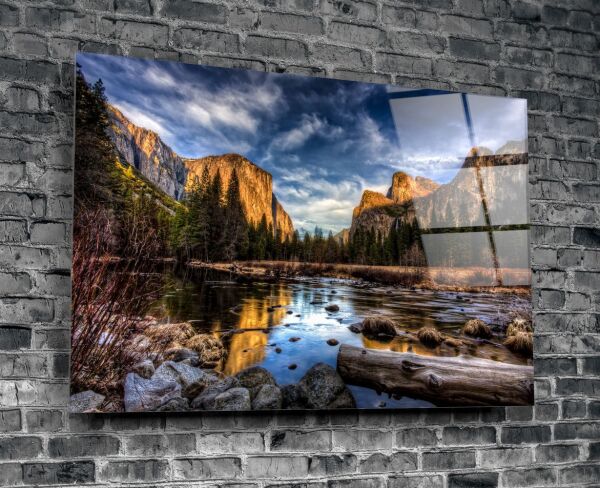 Göl Kenarı Cam Tablo No:1005