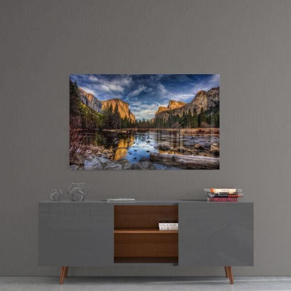 Göl Kenarı Cam Tablo No:1005