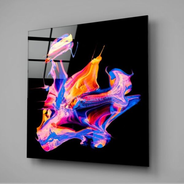 Renklerin Dansı Cam Tablo