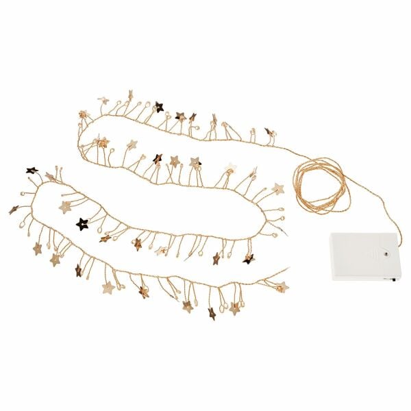 Aydınlatma Zinciri Yıldız 80'li Pilli 2,7 Metre