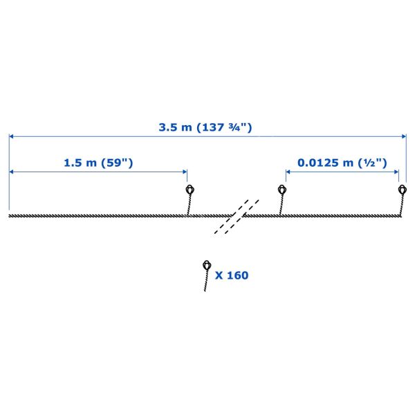 Aydınlatma Zinciri 160'lı Pilli 3,5 Metre