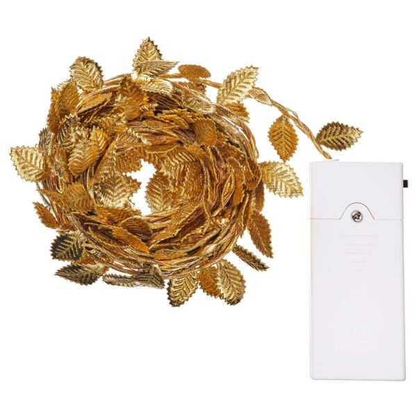 Aydınlatma Zinciri Gold 40'lı Pilli 4,5 Metre