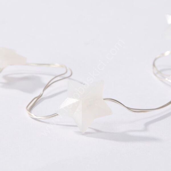 Aydınlatma Zinciri Yıldız 40'lı Pilli 5,5 Metre