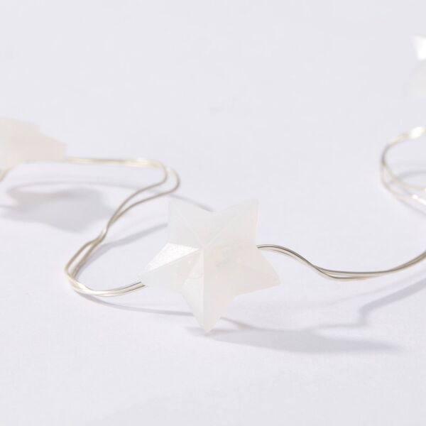 Aydınlatma Zinciri Yıldız 40'lı Pilli 5,5 Metre