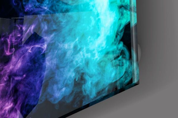 Renkli Duman Cam Tablo