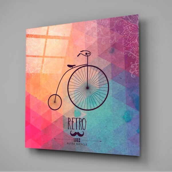 Retro Bisiklet Cam Tablo
