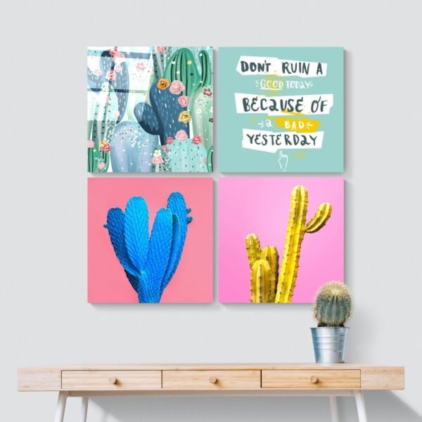 Kaktüs Quadro Cam Tablo