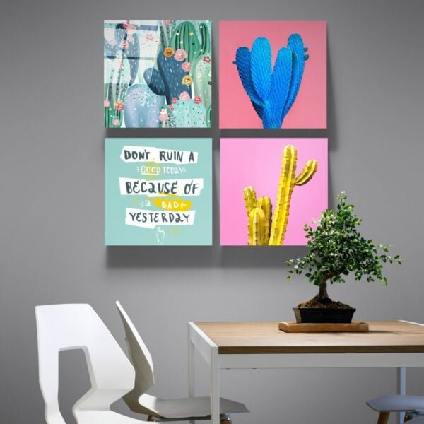 Kaktüs Quadro Cam Tablo