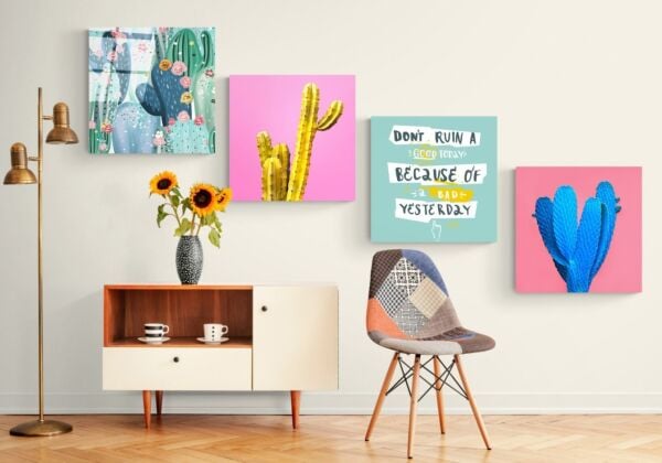 Kaktüs Quadro Cam Tablo