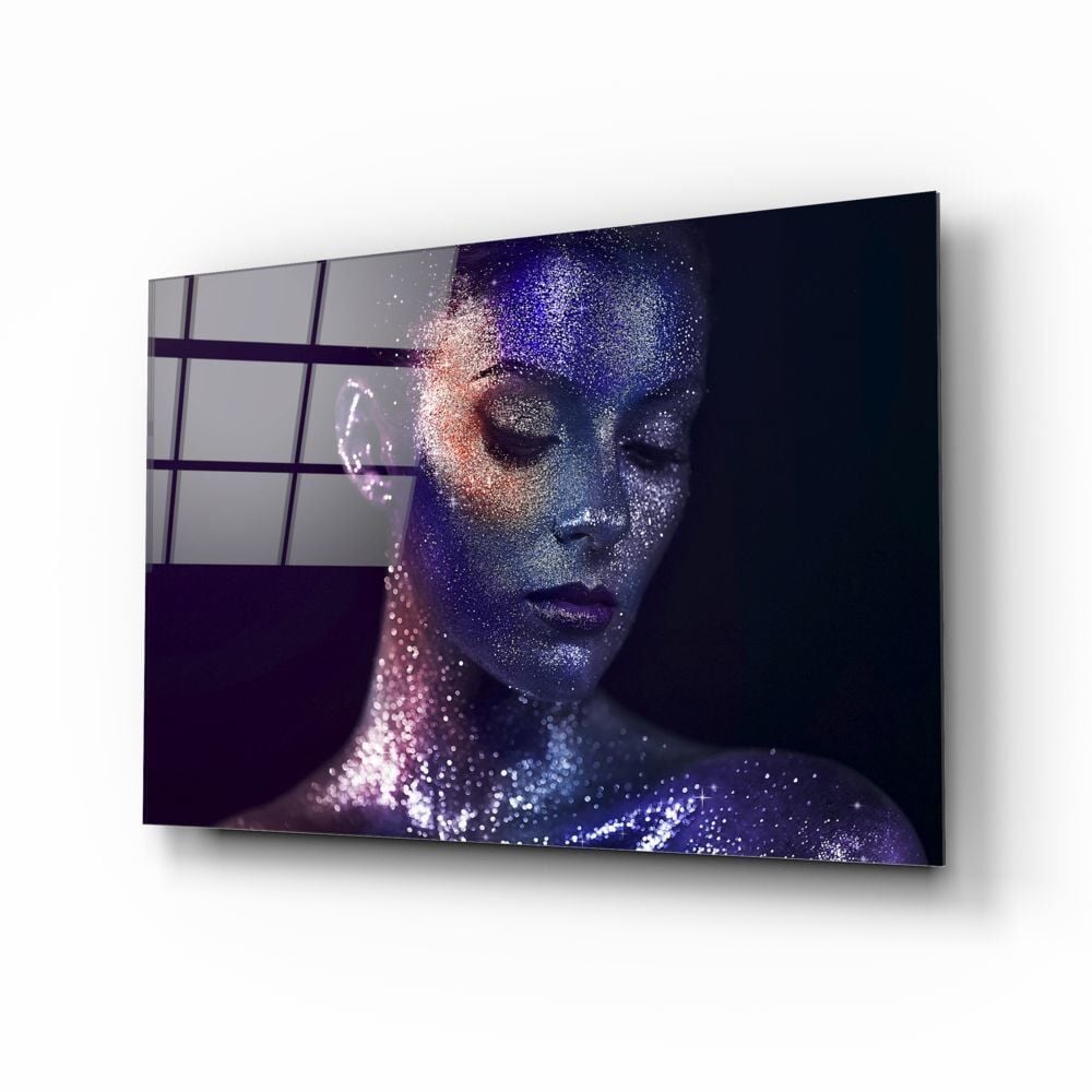 Kadın Portre Cam Tablo No:2030
