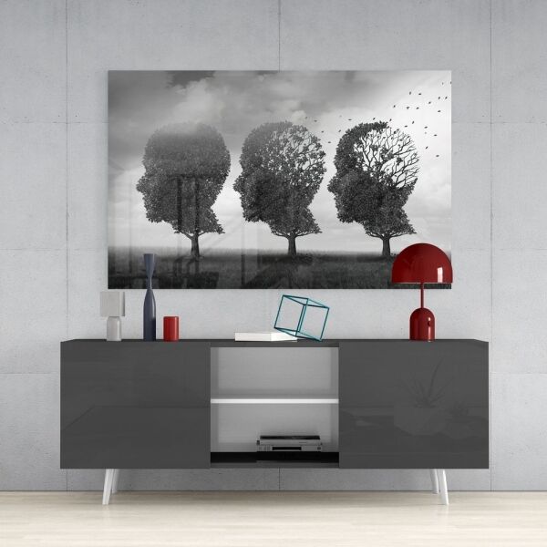 Düşüncelerin Sonbaharı Cam Tablo