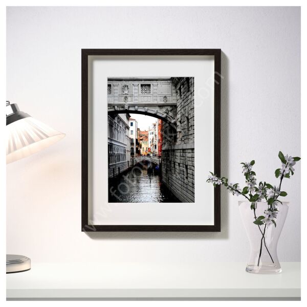 Ahşap Çerçeve Koyu Kahve 30x40 cm HOVSTA