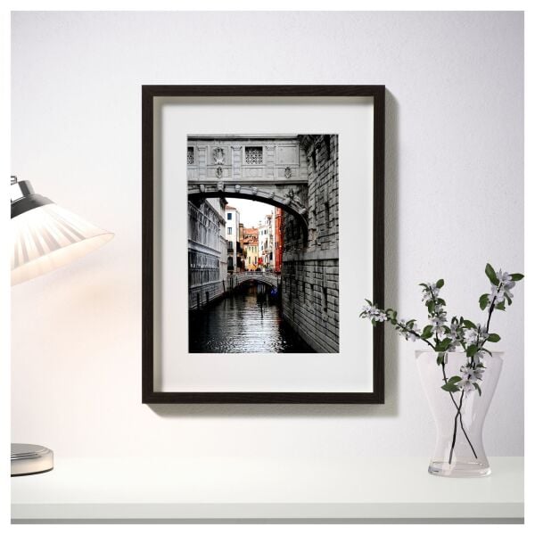 Ahşap Çerçeve Koyu Kahve 30x40 cm HOVSTA