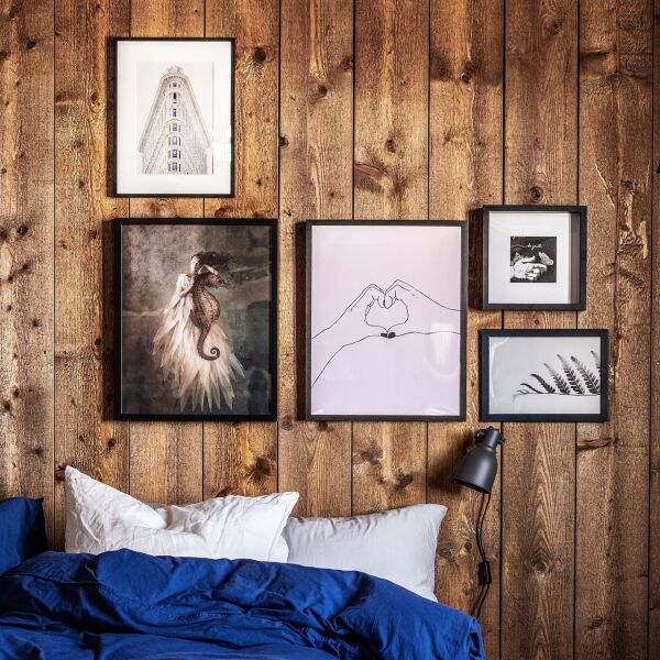 Ahşap Çerçeve Koyu Kahve 30x40 cm HOVSTA