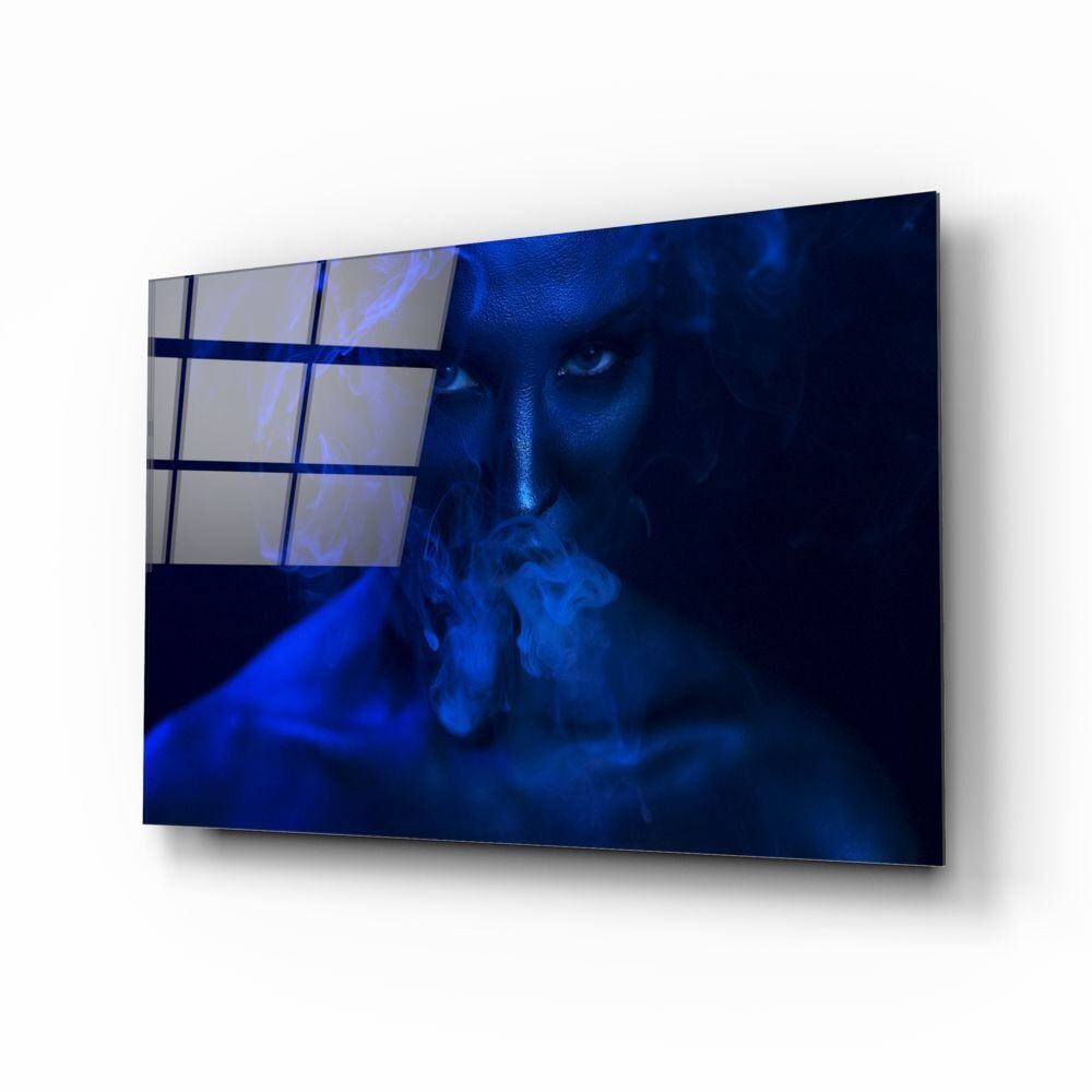 Kadın Portre Cam Tablo No:2027