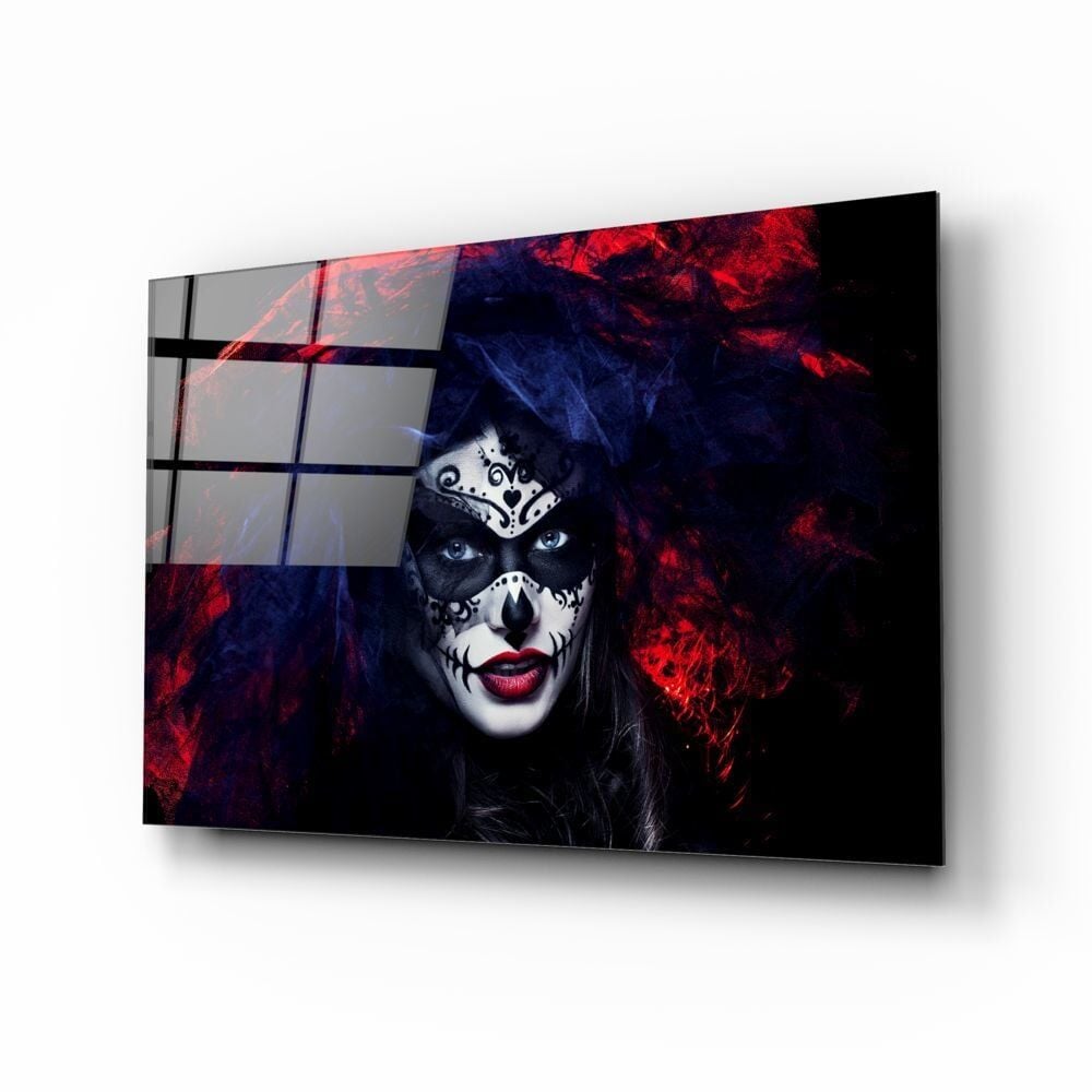 Kadın Portre Cam Tablo No:2026