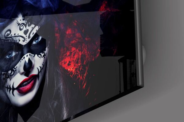 Kadın Portre Cam Tablo No:2026