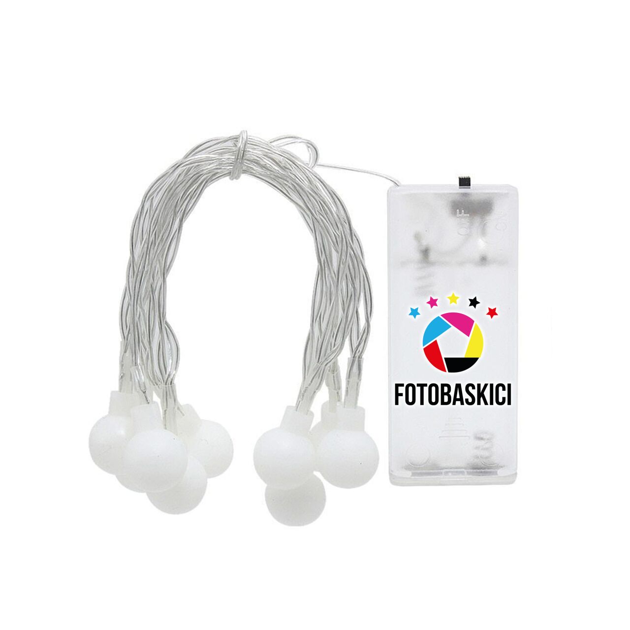 10 Mini Top Ampullü Pilli Led Işık (Renk Seçenekli)