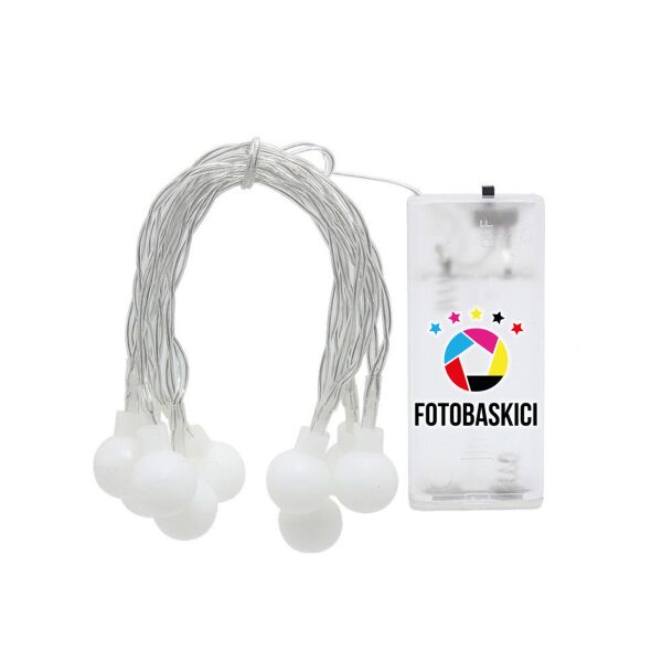 10 Mini Top Ampullü Pilli Led Işık (Renk Seçenekli)