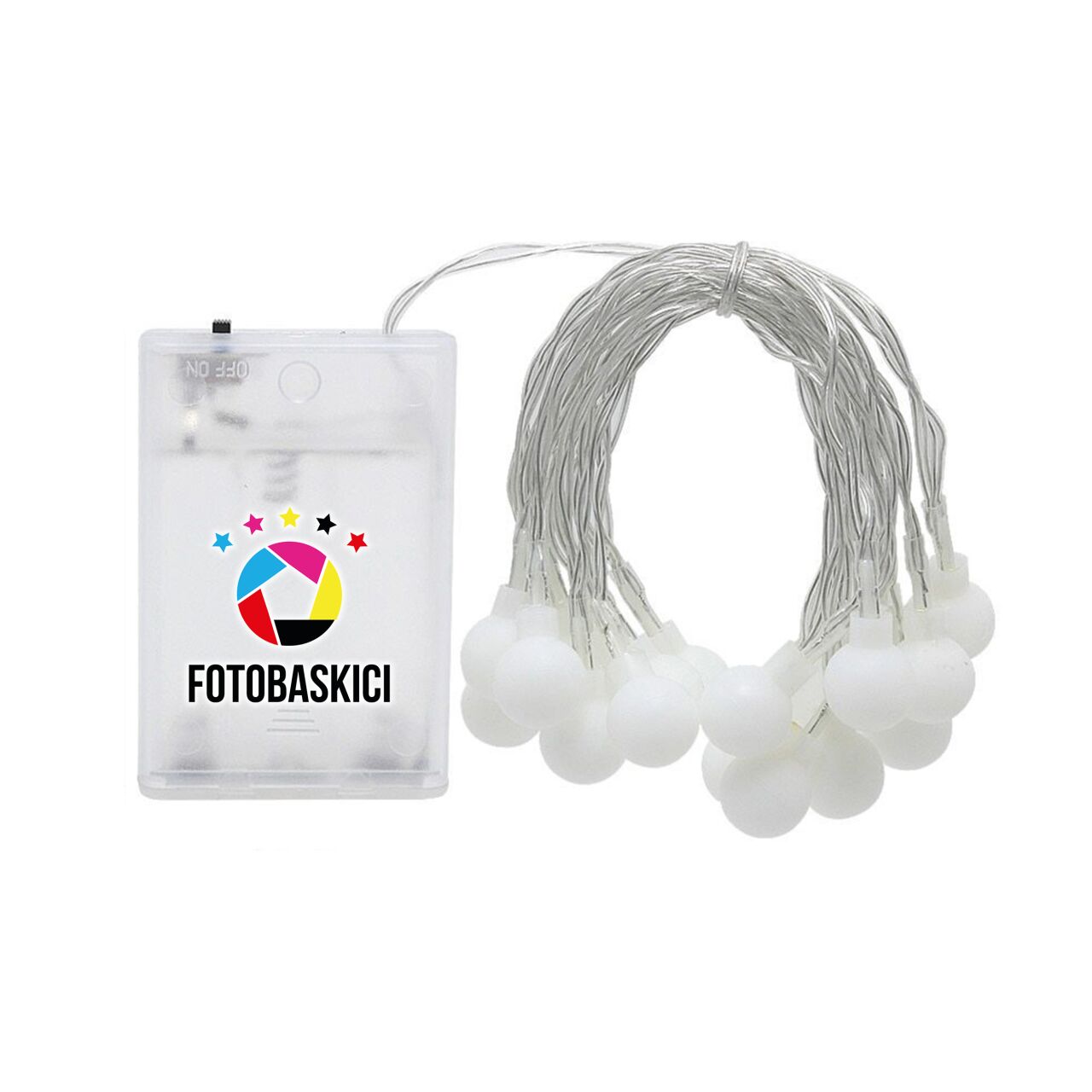 20 Mini Top Ampullü Pilli Led Işık (Renk Seçenekli)