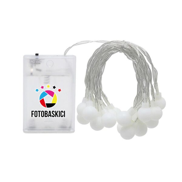 20 Mini Top Ampullü Pilli Led Işık (Renk Seçenekli)