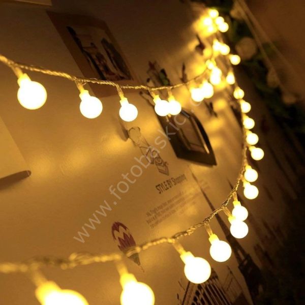 20 Mini Top Ampullü Pilli Led Işık (Renk Seçenekli)