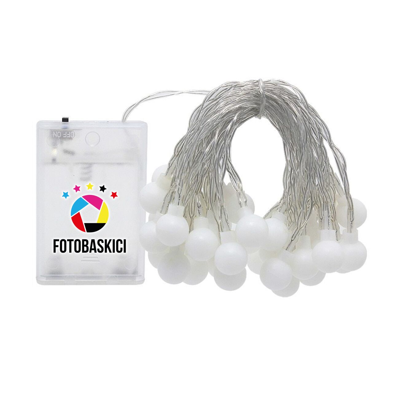 40 Mini Top Ampullü Pilli Led Işık (Renk Seçenekli)