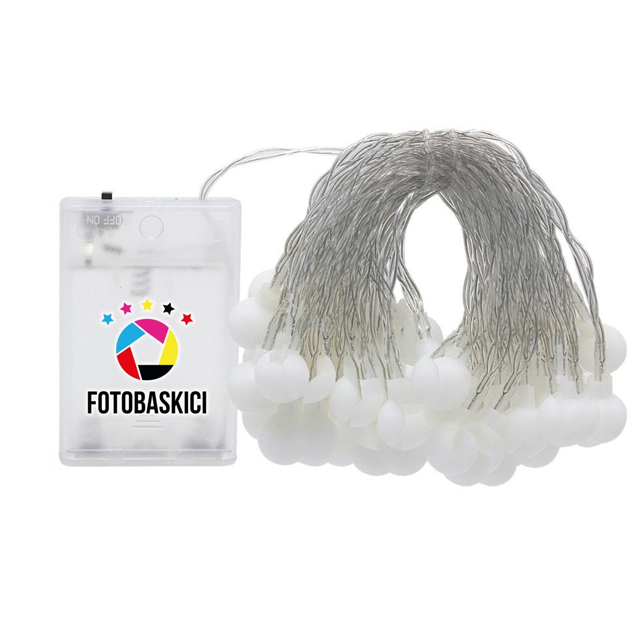 80 Mini Top Ampullü Pilli Led Işık (Renk Seçenekli)