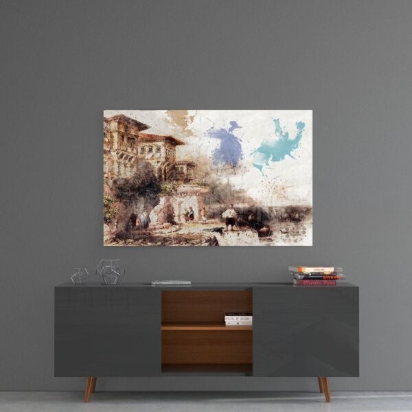 Cumbalı Evler Cam Tablo