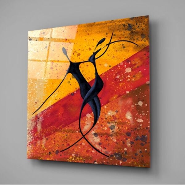 Gölgelerin Dansı Cam Tablo